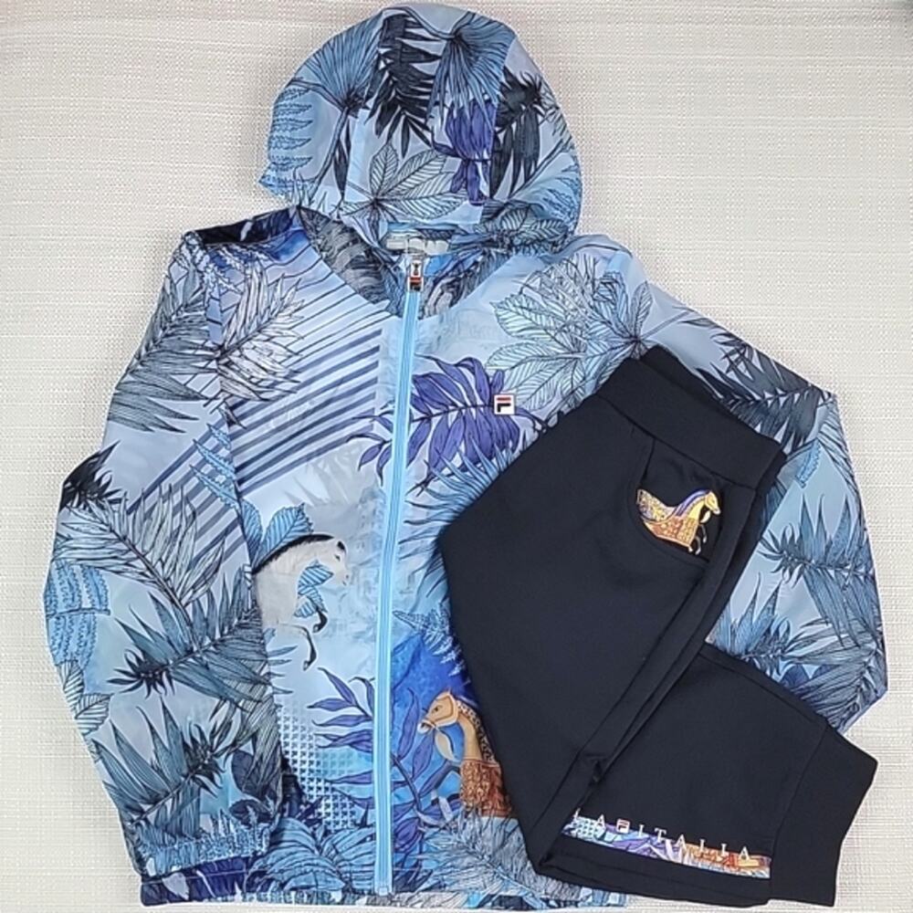 Fila White Line Toscana zip-up jacket and cropped joggers‎ Kids 5T